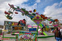 Hier haben wir den Flying Swing auf der Bie-happy Frühjahrskirmes 2023 in Bielefeld gesehen. • © ummet-eck.de - Silke Schön