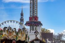 Der Fortress Tower auf der Soester Allerheiligenkirmes 2023. • © ummet-eck.de / kirmesecke.de